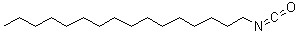 Hexadecyl isocyanate molecular structure (CAS 1943-84-6)