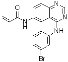 结构式 CAS# 194423-15-9, N-[4-[(3-溴苯基)氨基]-6-喹唑啉基]-2-丙烯酰胺