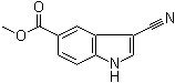 3-Cyano-1H-indole-5-carboxylic acid methyl ester molecular structure (CAS 194490-33-0)