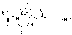 N,N'-1,2-Ethanediylbis[N-(carboxymethyl)glycine] tetrasodium salt hydrate molecular structure (CAS 194491-31-1)