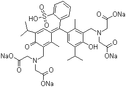 Methylthymol Blue sodium salt molecular structure (CAS 1945-77-3)