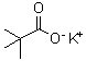 structure of CAS# 19455-23-3, Potassium trimethylacetate;2,2-Dimethylpropanoic acid potassium salt; Potassium 2,2-dimethylpropanoate; Potassium pivalate; Potassium tert-butylcarboxylate