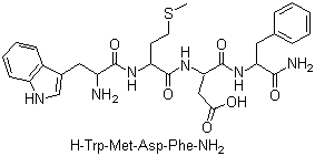 Tetragastrin molecular structure (CAS 1947-37-1)