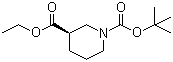 Ethyl (R)-1-Boc-nipecotate molecular structure (CAS 194726-40-4)