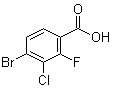 structure of CAS# 194804-94-9, 4-Bromo-3-chloro-2-fluorobenzoic acid