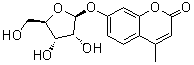 4-Methyl-7-(beta-D-ribofuranosyloxy)-2H-1-benzopyran-2-one molecular structure (CAS 195385-93-4)