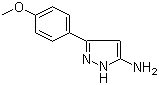 3-(4-甲氧基苯基)-1H-吡唑-5-胺分子结构 (CAS 19541-95-8)