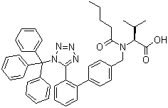 Triphyl valsartan molecular structure (CAS 195435-23-5)