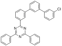 2-(3''-Chloro-[1,1':3',1''-terphenyl]-3-yl)-4,6-diphenyl-1,3,5-triazine molecular structure (CAS 1955546-89-0)