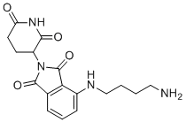 Pomalidomide-C4-NH2 molecular structure (CAS 1957236-34-8)