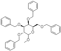 Methyl 2,3,4,6-tetra-O-benzyl-D-galactopyranoside molecular structure (CAS 195827-82-8)