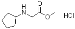 N-环戊基甘氨酸甲酯盐酸盐分子结构 (CAS 195877-46-4)