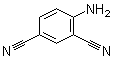 4-氨基-1,3-苯二甲腈分子结构 (CAS 19619-22-8)