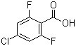 结构式 CAS# 196194-58-8, 4-氯-2,6-二氟苯甲酸
