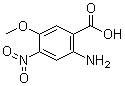 2-Amino-5-methoxy-4-nitrobenzoic acid molecular structure (CAS 196194-99-7)