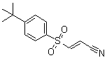 (2E)-3-[[4-(1,1-Dimethylethyl)phenyl]sulfonyl]-2-propenenitrile molecular structure (CAS 196309-76-9)