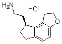 (S)-2-(1,6,7,8-Tetrahydro-2H-indeno[5,4-b]furan-8-yl)ethylamine hydrochloride molecular structure (CAS 196597-80-5)