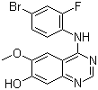 4-(4-Bromo-2-fluoroanilino)-7-hydroxy-6-methoxyquinazoline molecular structure (CAS 196603-96-0)