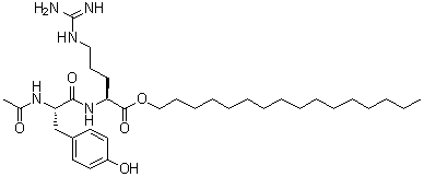 N-Acetyl-L-tyrosyl-L-arginine hexadecyl ester molecular structure (CAS 196604-48-5)