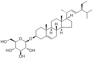 豆甾醇葡萄糖甙分子结构 (CAS 19716-26-8)