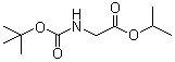 structure of CAS# 197579-95-6, N-[(1,1-Dimethylethoxy)carbonyl]glycine 1-methylethyl ester