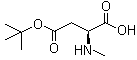 N-甲基-L-天冬氨酸 4-叔丁酯分子结构 (CAS 197632-85-2)