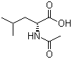 N-乙酰基-D-亮氨酸分子结构 (CAS 19764-30-8)