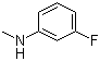 3-氟-N-甲基苯胺分子结构 (CAS 1978-37-6)