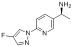 (S)-1-(6-(4-Fluoro-1H-pyrazol-1-yl)pyridin-3-yl)ethanamine molecular structure (CAS 1980023-96-8)