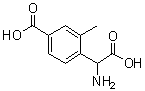 alpha-氨基-4-羧基-2-甲基苯乙酸分子结构 (CAS 198419-90-8)