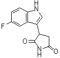 3-(5-Fluoro-1H-indol-3-yl)-2,5-pyrrolidinedione molecular structure (CAS 198474-05-4)