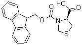 结构式 CAS# 198545-89-0, (4S)-3,4-噻唑烷二甲酸 3-(9H-芴-9-基甲基)酯