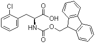 Fmoc-2-chloro-L-phenylalanine molecular structure (CAS 198560-41-7)