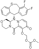 结构式 CAS# 1985606-14-1, 巴洛沙韦玛波西酯