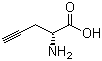 结构式 CAS# 198774-27-5, D-炔丙基甘氨酸