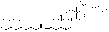 Cholesteryl myristate molecular structure (CAS 1989-52-2)