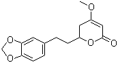 structure of CAS# 19902-91-1, Dihydromethysticin;6-[2-(1,3-Benzodioxol-5-yl)ethyl]-4-methoxy-5,6-dihydro-2H-pyran-2-one