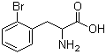 structure of CAS# 1991-79-3, 2-Bromophenylalanine;2-Amino-3-(2-bromophenyl)propionic acid