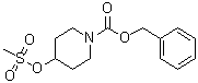 Benzyl 4-[(methylsulfonyl)oxy]piperidine-1-carboxylate molecular structure (CAS 199103-19-0)