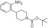 4-(2-氨基苯基)-1-哌啶羧酸叔丁酯分子结构 (CAS 199105-03-8)