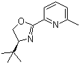 2-[(4S)-4-(tert-Butyl)-4,5-dihydro-2-oxazolyl]-6-methylpyridine molecular structure (CAS 199277-80-0)