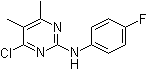 4-氯-2-(4-氟苯基氨基)-5,6-二甲基嘧啶分子结构 (CAS 199463-20-2)