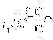 N-Acetyl-5'-O-[bis(4-methoxyphenyl)phenylmethyl]-2'-O-methylcytidine molecular structure (CAS 199593-08-3)