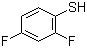 2,4-二氟苯硫酚分子结构 (CAS 1996-44-7)