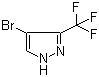 4-溴-3-三氟甲基-1H-吡唑分子结构 (CAS 19968-17-3)
