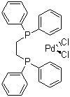[1,2-Bis(diphenylphosphino)ethane]dichloropalladium(II) molecular structure (CAS 19978-61-1)