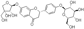 structure of CAS# 199796-12-8, Liguiritigenin-7-O-D-apiosyl-4'-O-D-glucoside;(2S)-7-(D-Apio-beta-D-furanosyloxy)-2-[4-(beta-D-glucopyranosyloxy)phenyl]-2,3-dihydro-4H-1-benzopyran-4-one
