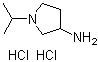 3-氨基-1-异丙基吡咯烷二盐酸盐分子结构 (CAS 19985-09-2)