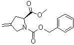 structure of CAS# 200184-60-7, (S)-1-Benzyloxycarbonyl-4-methylideneproline methyl ester