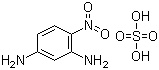 结构式 CAS# 200295-57-4, 4-硝基-1,3-苯二胺硫酸盐; 4-硝基间苯二胺硫酸盐
